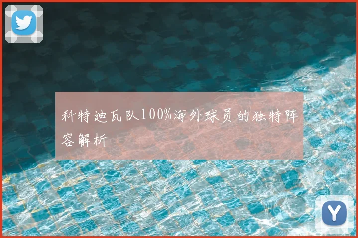 科特迪瓦队100%海外球员的独特阵容解析